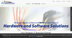 Desktop Screenshot of primeworks.co.za