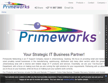 Tablet Screenshot of primeworks.co.za